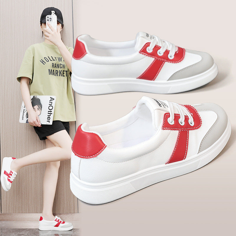 Damen Freizeit Sneakers mit modischem Farb- und Materialmix EB