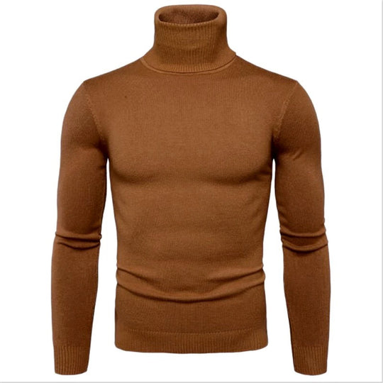Herren Rollkragenpullover aus feiner Strickware EB