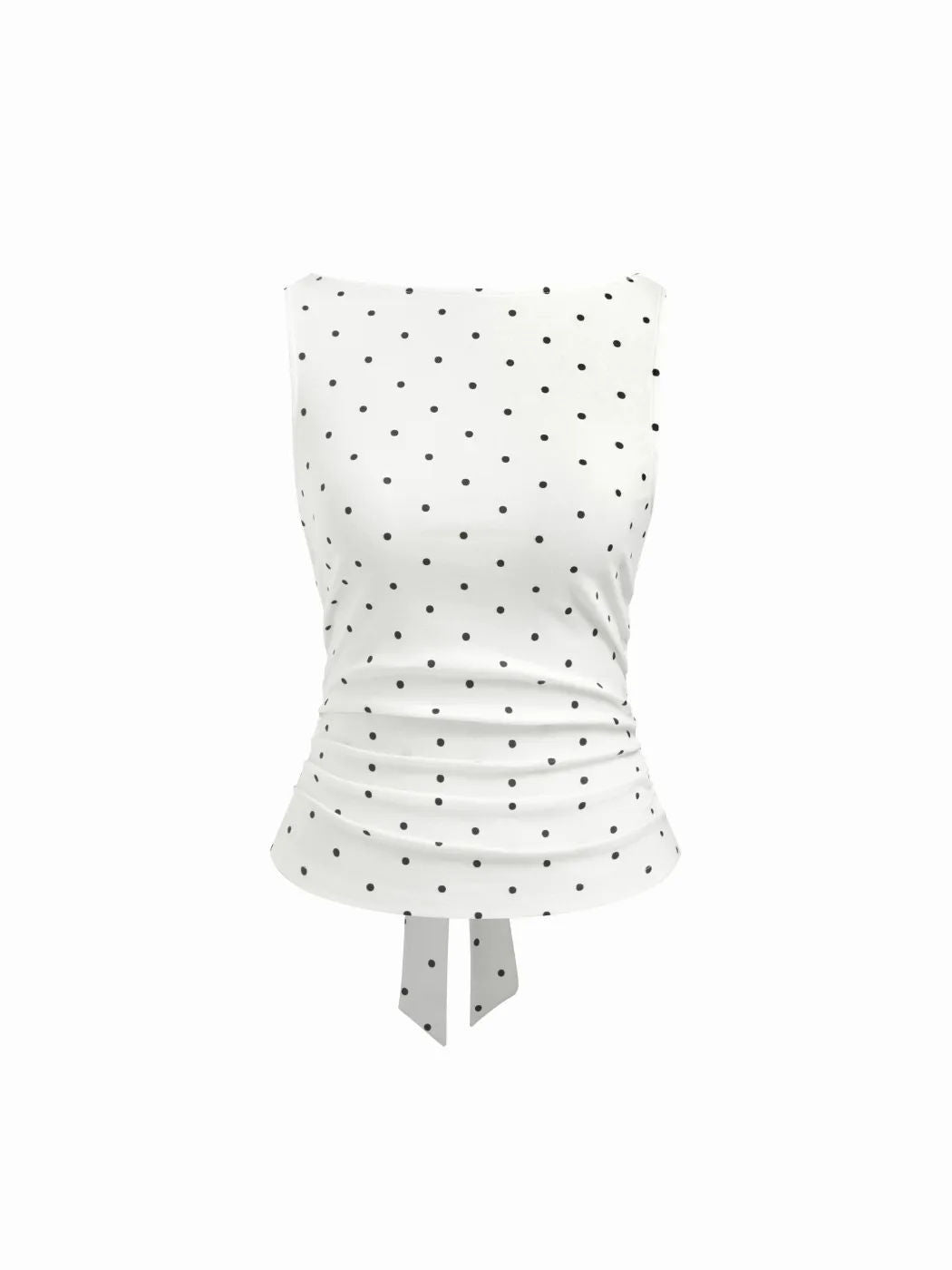 Damen Chic Rollkragen Top mit Raffung und Bindegürtel EB