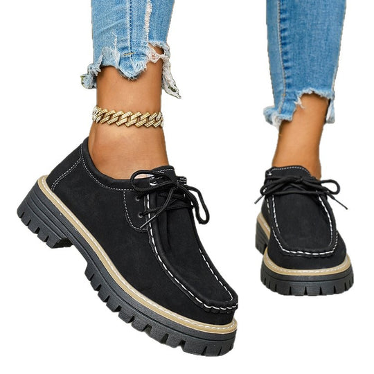 Damen Komfortable Walking-Schuhe mit stabiler Profilsohle und lässigem Design EB