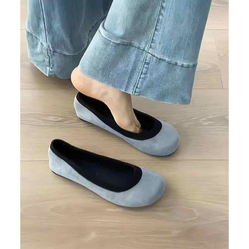 Damen Ballerinas mit modischem Leopardenmuster und bequemer Sohle EB