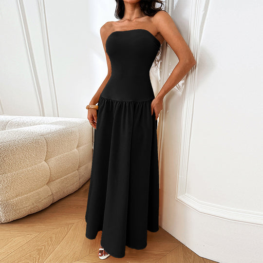 Damen Elegantes Maxikleid mit floralem Akzent EB