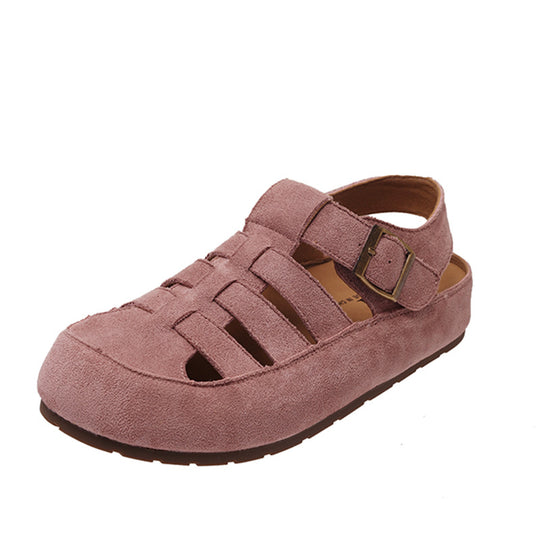 Damen Komfortable Clogs mit elegantem Riemchen und atmungsaktivem Obermaterial EB