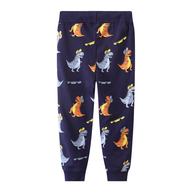 Jungen Jogginghose mit freundlichem Dinosaurier-Design EB