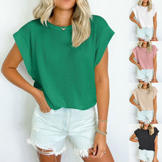 Damen lässiges Kurzarm-Shirt EB