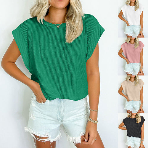 Damen lässiges Kurzarm-Shirt EB