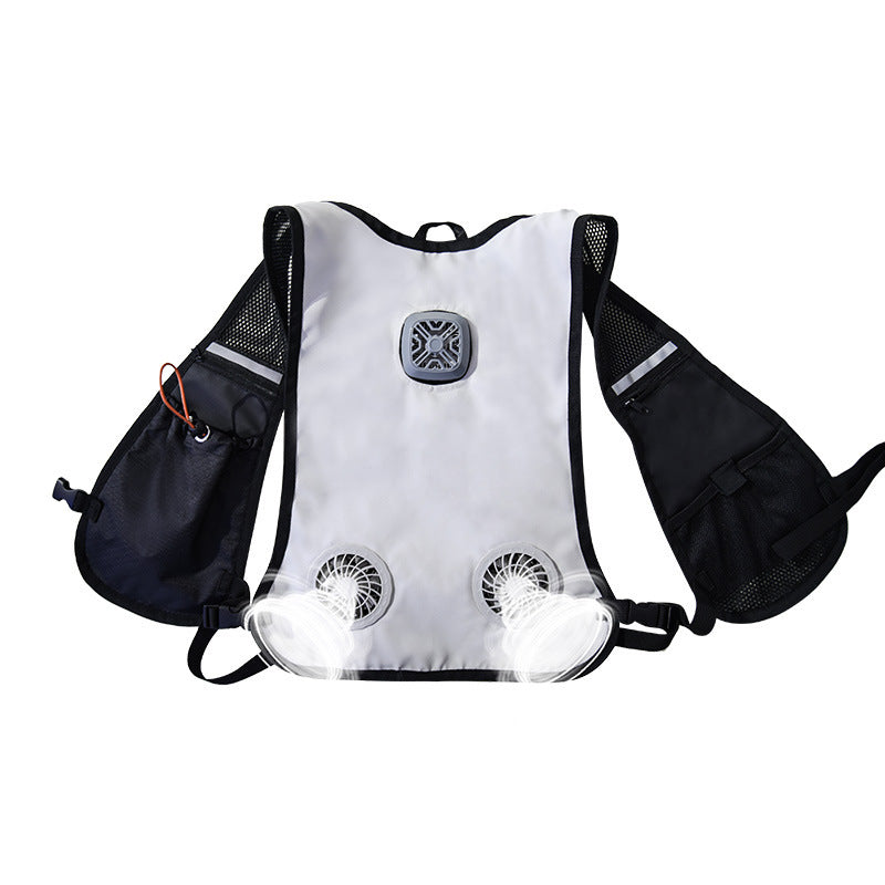 Herren nan Ventilationskühlweste mit integrierten Lüftern und atmungsaktivem Mesh EB