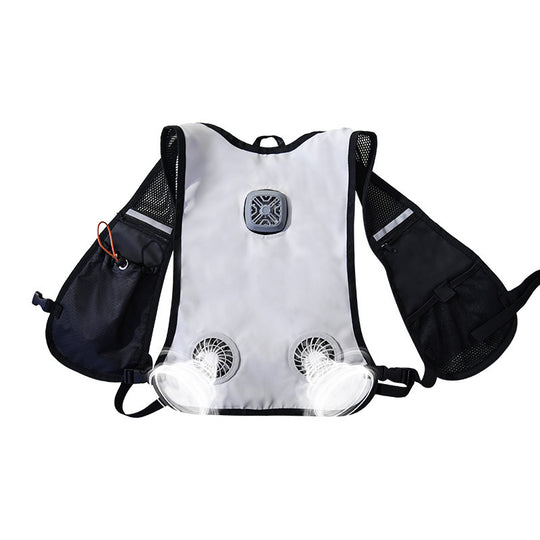 Herren nan Ventilationskühlweste mit integrierten Lüftern und atmungsaktivem Mesh EB