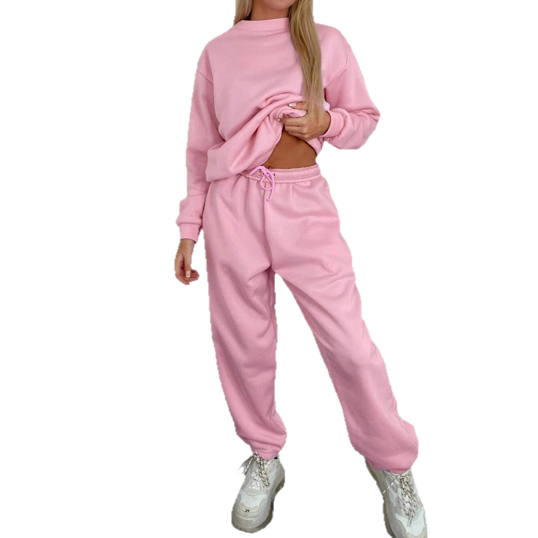 Damen lässiges Sweatshirt und bequeme Jogginghose Set EB