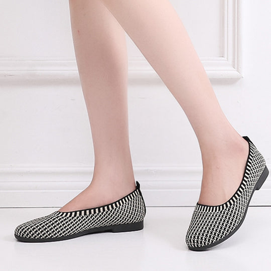 Damen Bequeme Ballerinas mit elastischer Sohle EB