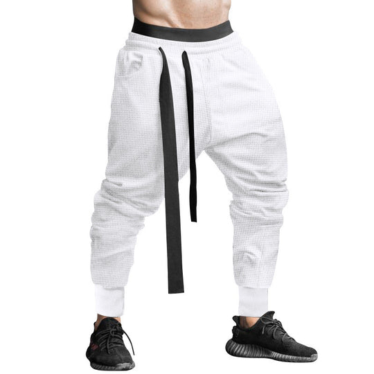 Herren Modische Freizeithose mit elastischem Bund und stylischem Kordelzug EB