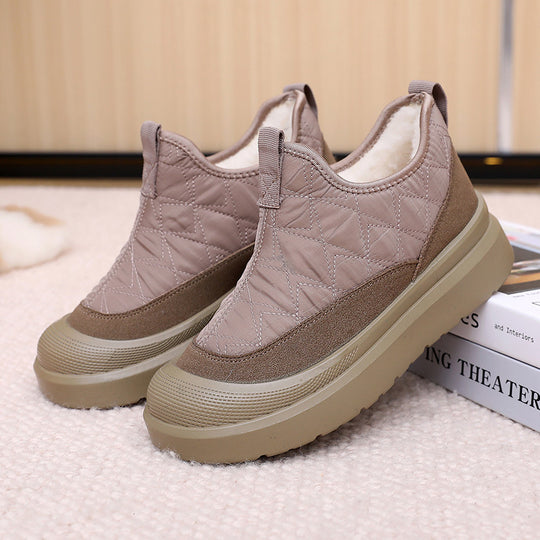 Damen Bequeme und wetterfeste Slip-On Boots mit weichem Innenfutter EB