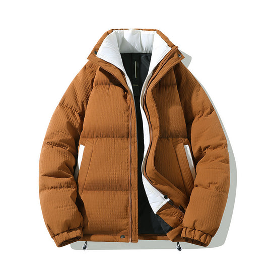 Damen gestepptes Pufferjacke mit isolierender Innenausstattung und seitlichen Reißverschlusstaschen EB