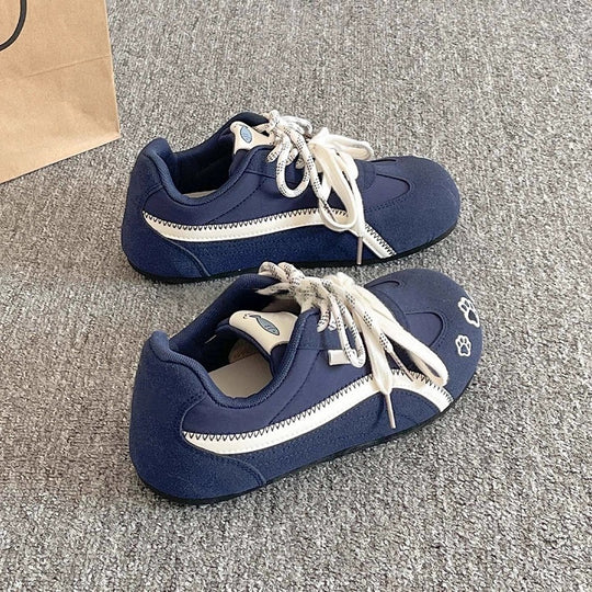 Damen Sportliche Sneakers mit atmungsaktiven Obermaterial und rutschfester Sohle EB