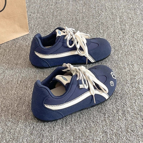 Damen Sportliche Sneakers mit atmungsaktiven Obermaterial und rutschfester Sohle EB