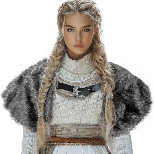 Damen hochwertige Winterjacke mit Pelzkragen EB