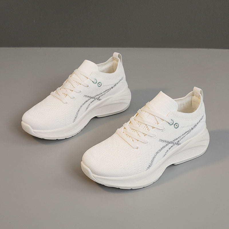 Damen Sportliche Freizeitsneaker mit atmungsaktivem Obermaterial und dämpfender Laufsohle EB