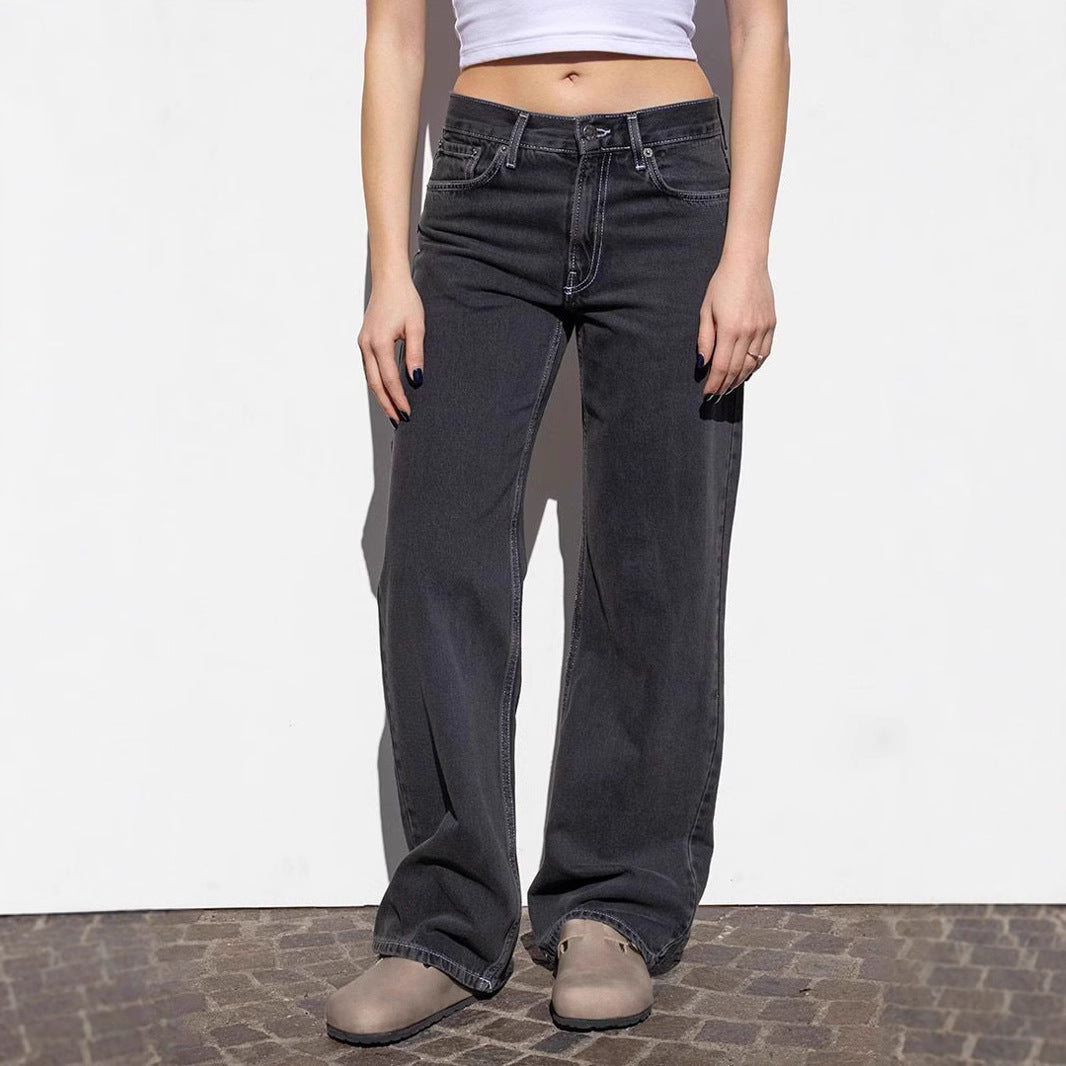 Damen Weite Jeanshose EB