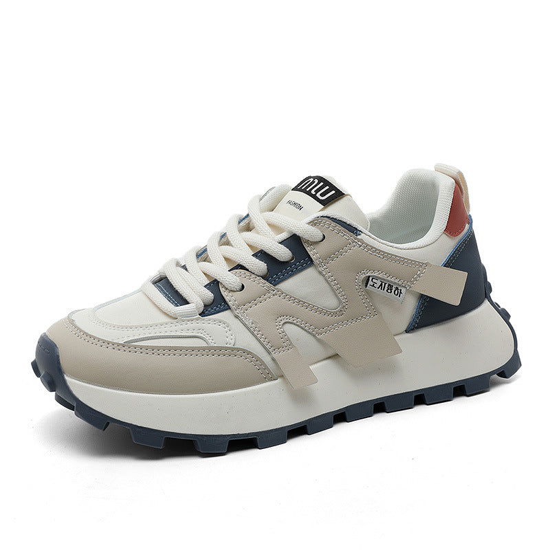 Damen modische Plateausneakers mit robustem Sohlenprofil EB