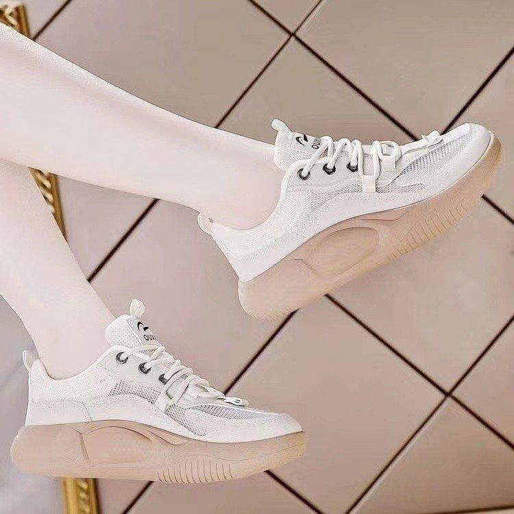 Damen Sportliche Sneakers mit atmungsaktiver Mesh-Oberfläche und komfortabler Sohle EB