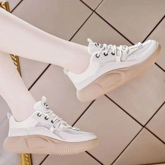 Damen Sportliche Sneakers mit atmungsaktiver Mesh-Oberfläche und komfortabler Sohle EB