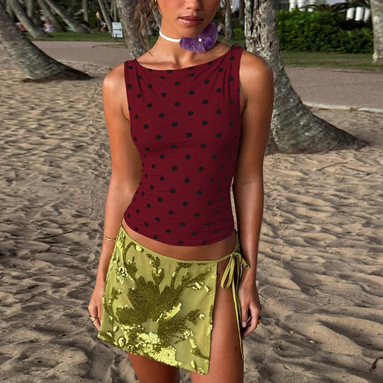 Damen Polka-Dots Tanktop EB