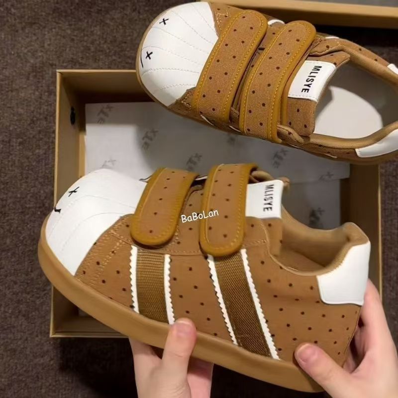 Damen Sportliche Sneaker im modernen Design mit praktischem Klettverschluss EB