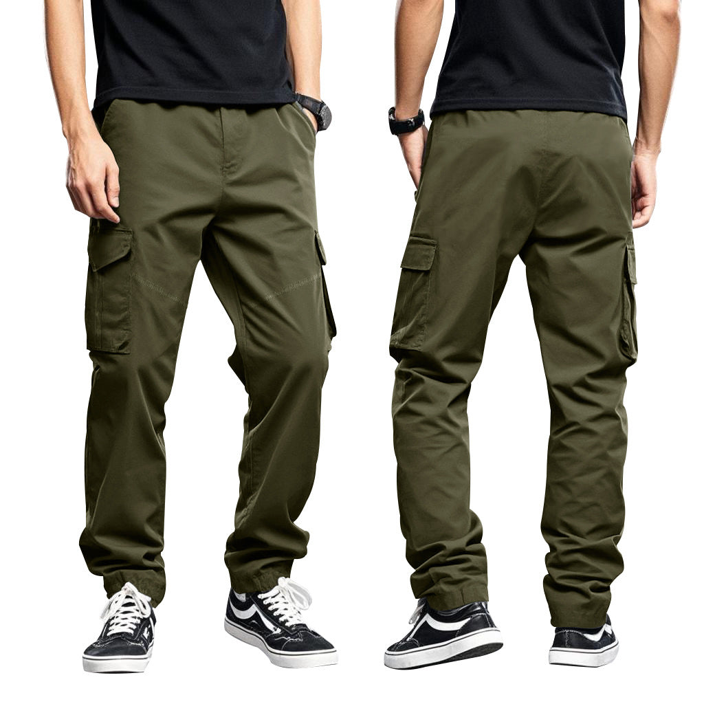Herren nan Utility-Cargohose mit großen aufgesetzten Klappentaschen und schmal zulaufender Silhouette EB