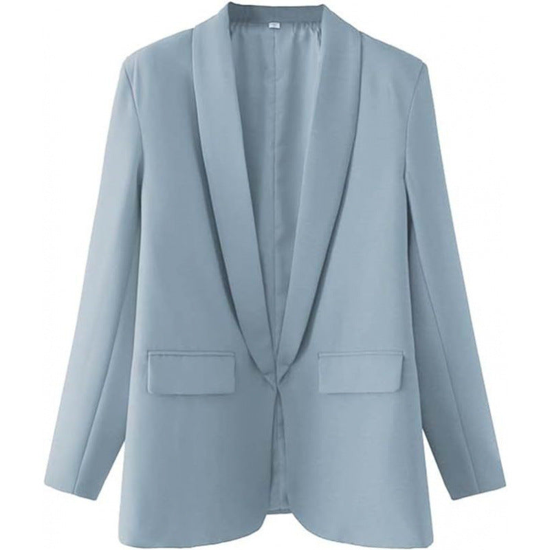 Damen Taillierter Offener Blazer EB