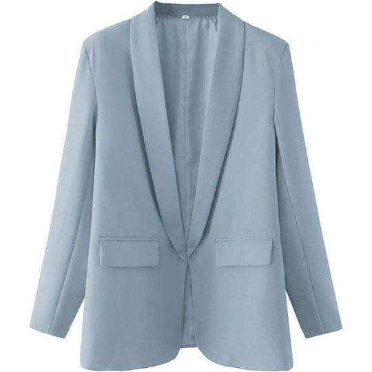 Damen Taillierter Offener Blazer EB