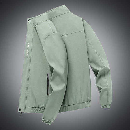 Herren leichter urbaner Softshell-Blouson mit winddichter Membran und verdecktem Reißverschluss EB