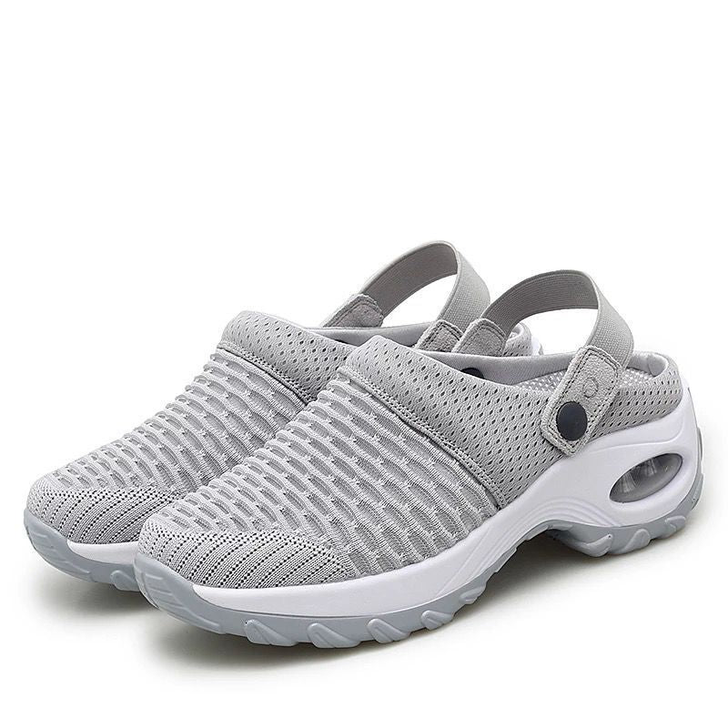 Damen Komfortable Freizeitsandalen mit atmungsaktiver Netzstruktur EB