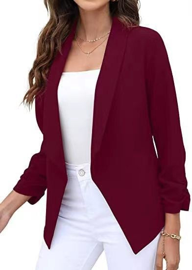 Damen eleganter und luftiger Blazer mit asymmetrischem Schnitt EB