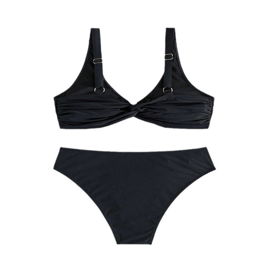 Damen Luxuriöser Bikini mit modischen Goldakzenten EB