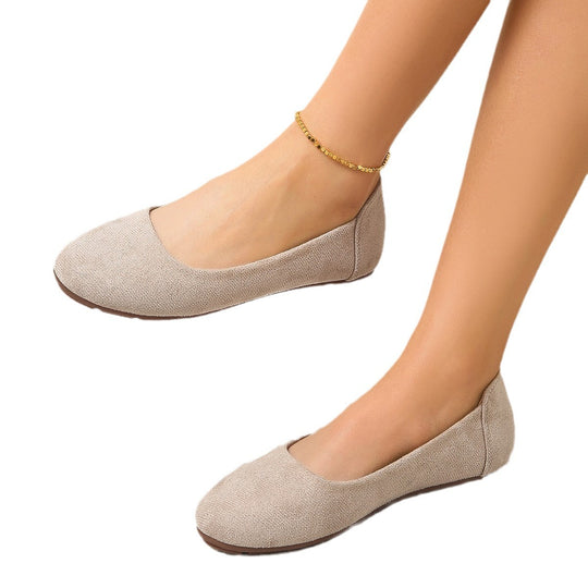Damen Bequeme Slipper mit weichem Wildleder-Obermaterial und rutschfester Sohle EB