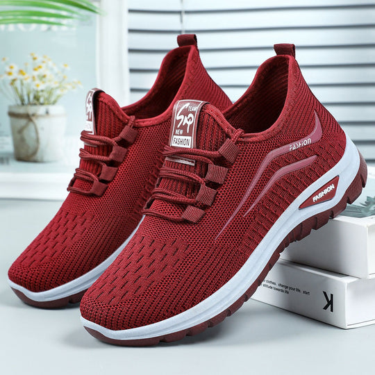Damen Leichte und atmungsaktive Laufschuhe mit elastischem Schaft EB