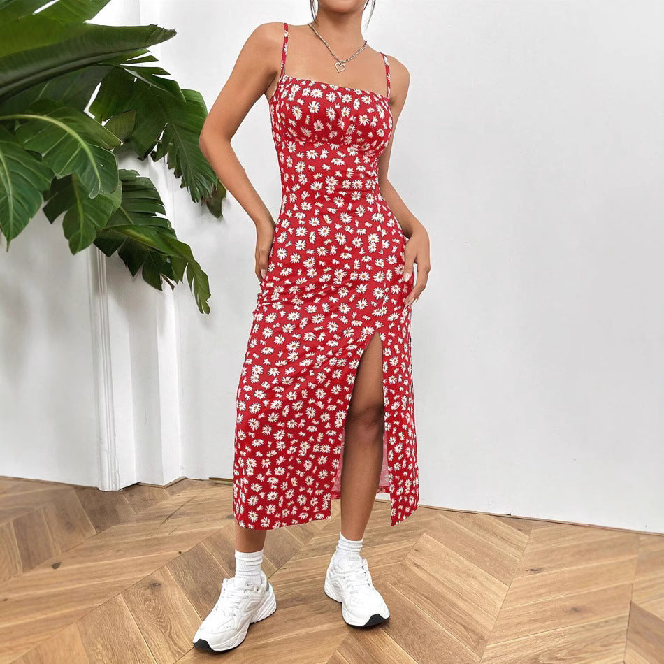 Damen figurbetontes Midikleid mit Raffung und Schlitz EB
