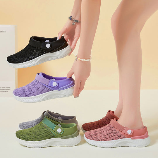 Damen Atmungsaktive Komfort-Schuhe mit elastischem Verschlusssystem EB
