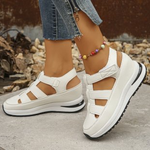 Damen Komfortable Wedge-Sandalen mit atmungsaktiven Riemen EB