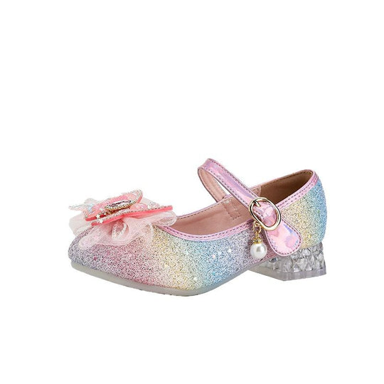 Damen Glitzernde Ballerinas mit Blumenmotiv EB