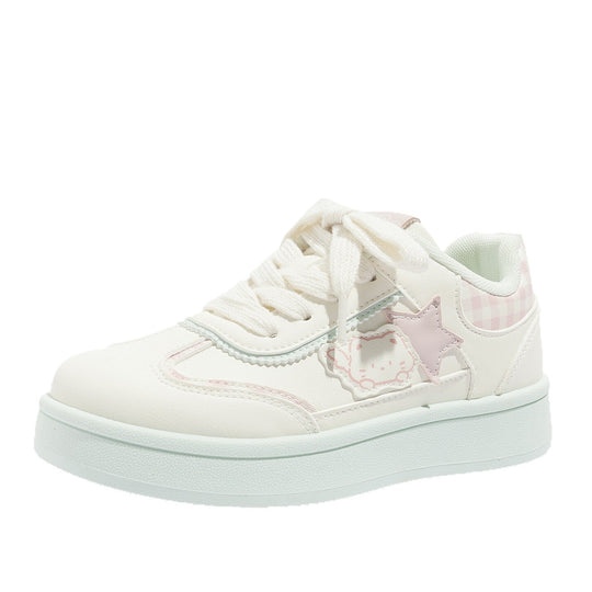 Damen Sneakers mit verspieltem Sternenmuster und weichem Innenfutter EB