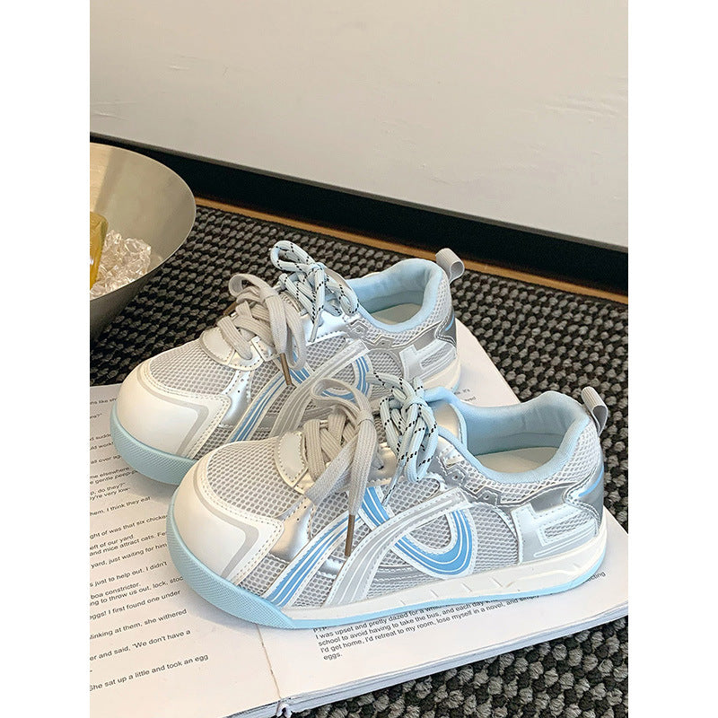 Damen Trendige Sneakers mit atmungsaktiver Mesh-Oberfläche und komfortabler Dämpfung EB