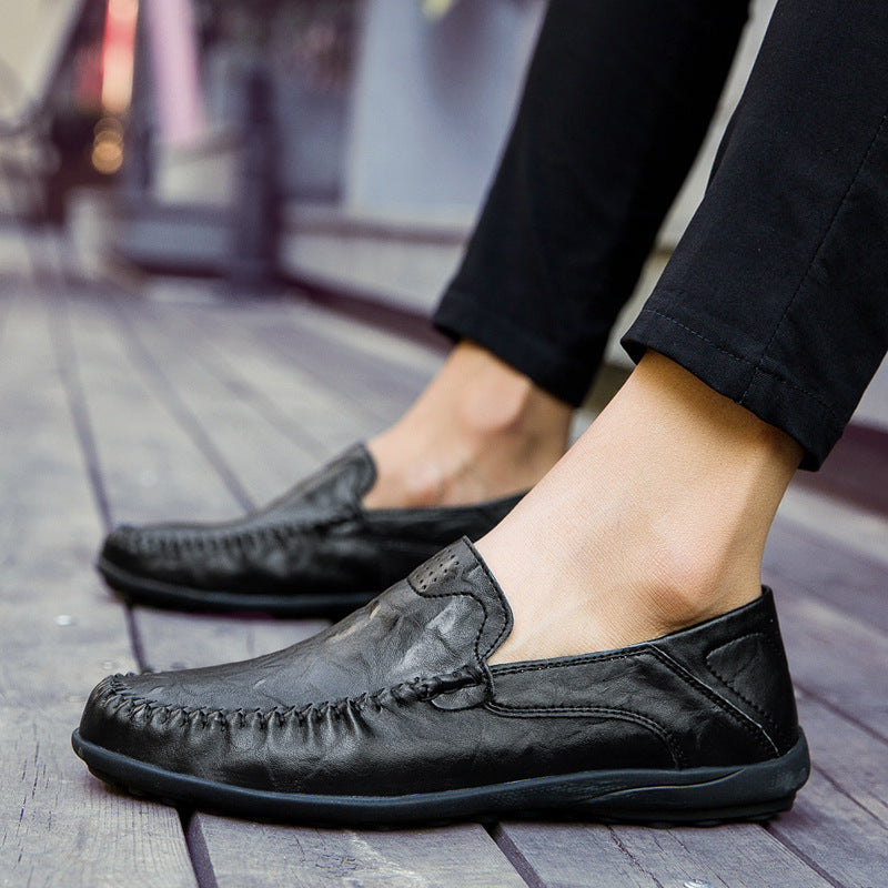 Damen Elegante Mokassins aus hochwertigem Leder mit handgenähten Details EB