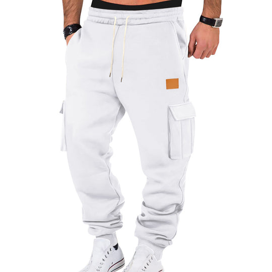 Herren Cargo-Sweatpants mit praktischen Seitentaschen und elastischem Bund EB
