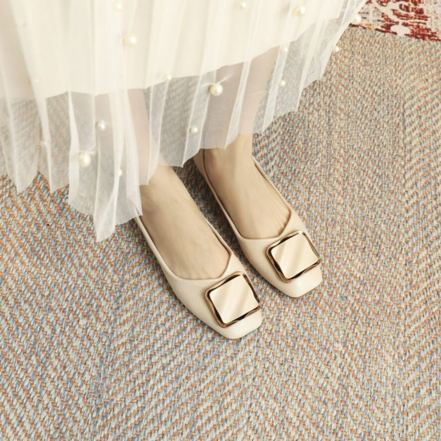 Damen Ballerinas mit elegantem Schnallenakzent EB