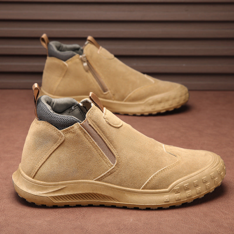Damen Bequeme und modische Stiefel mit Reißverschluss EB