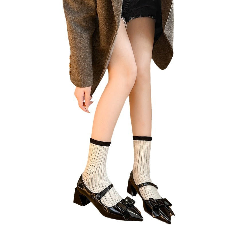 Damen stilvolle Lackleder High Heels mit Schleife EB