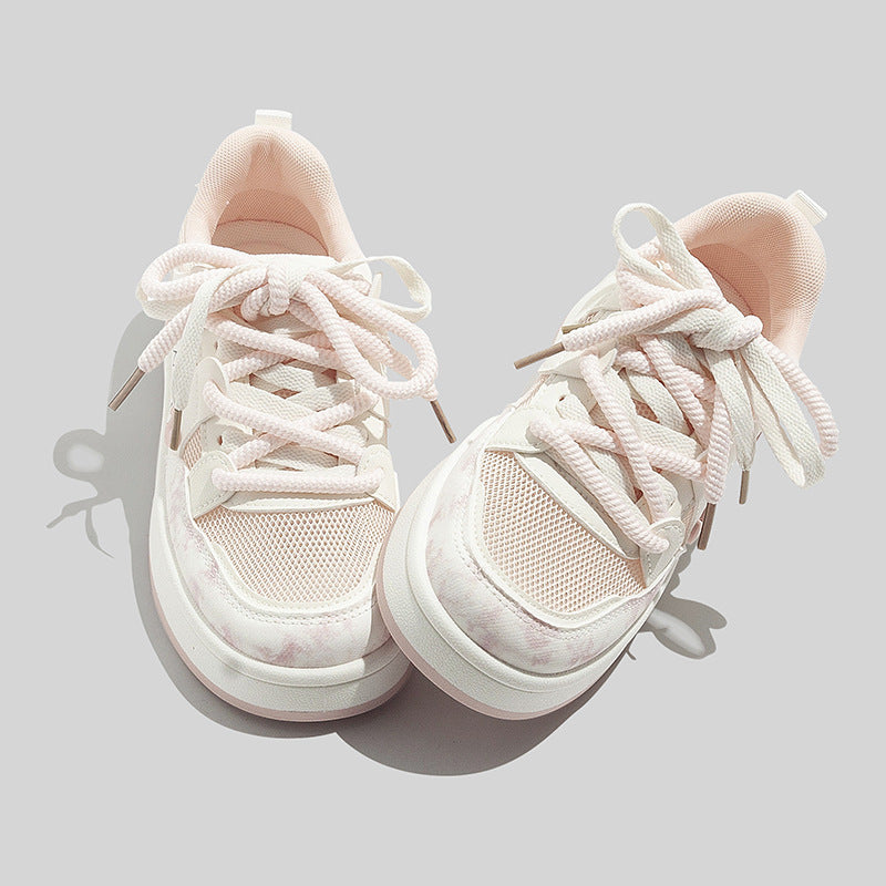 Damen Sneakers mit charmantem Bärenmotiv und atmungsaktiver Oberflächenstruktur EB
