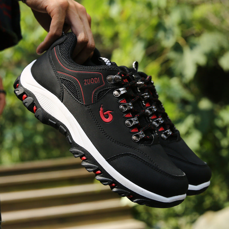 Herren robuste Trail‑Trekking‑Sneaker mit verstärkter Zehenkappe, Metallösen und multidirektionaler Profilsohle EB