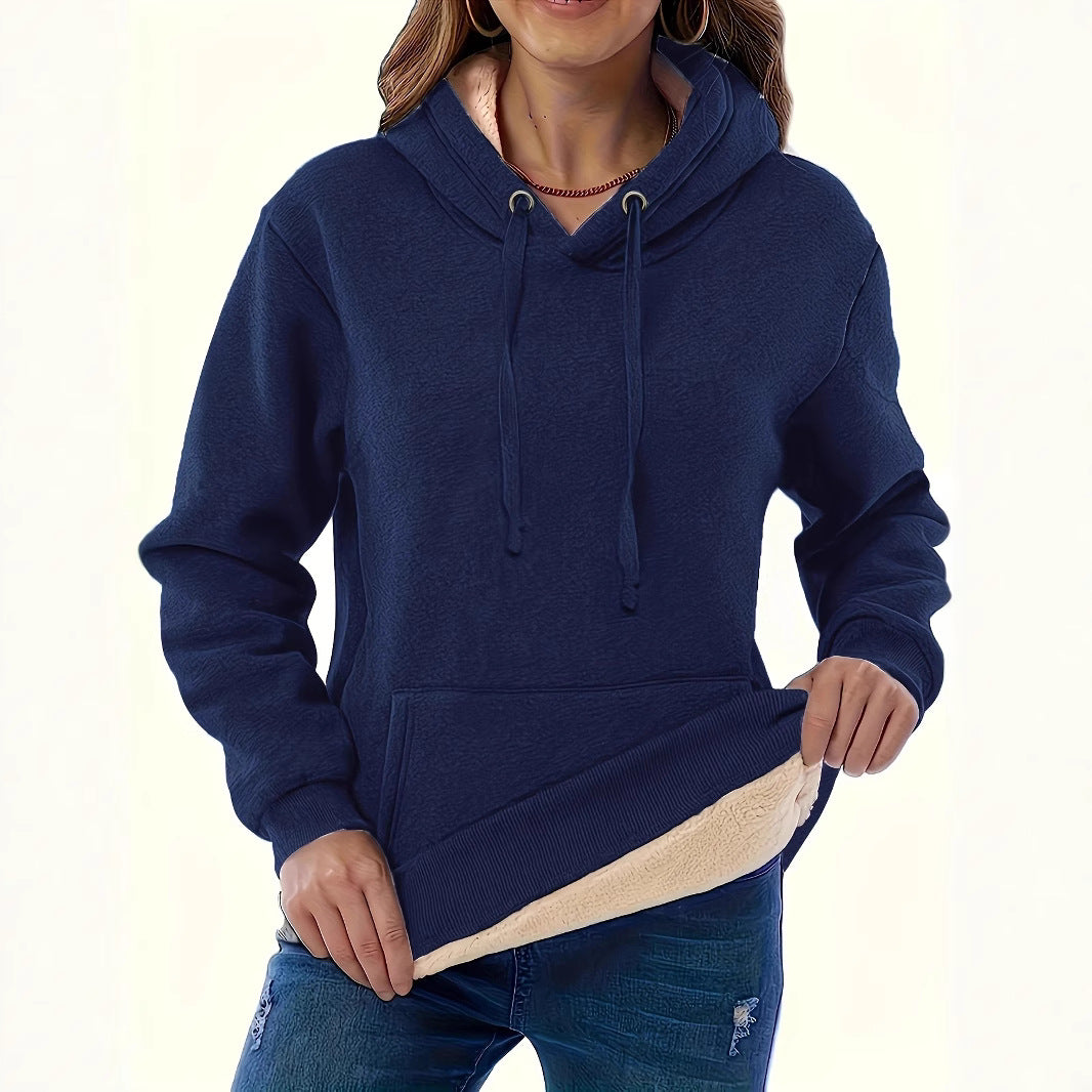 Damen Kapuzenpullover mit kuscheligem Innenfutter und oversized Passform EB